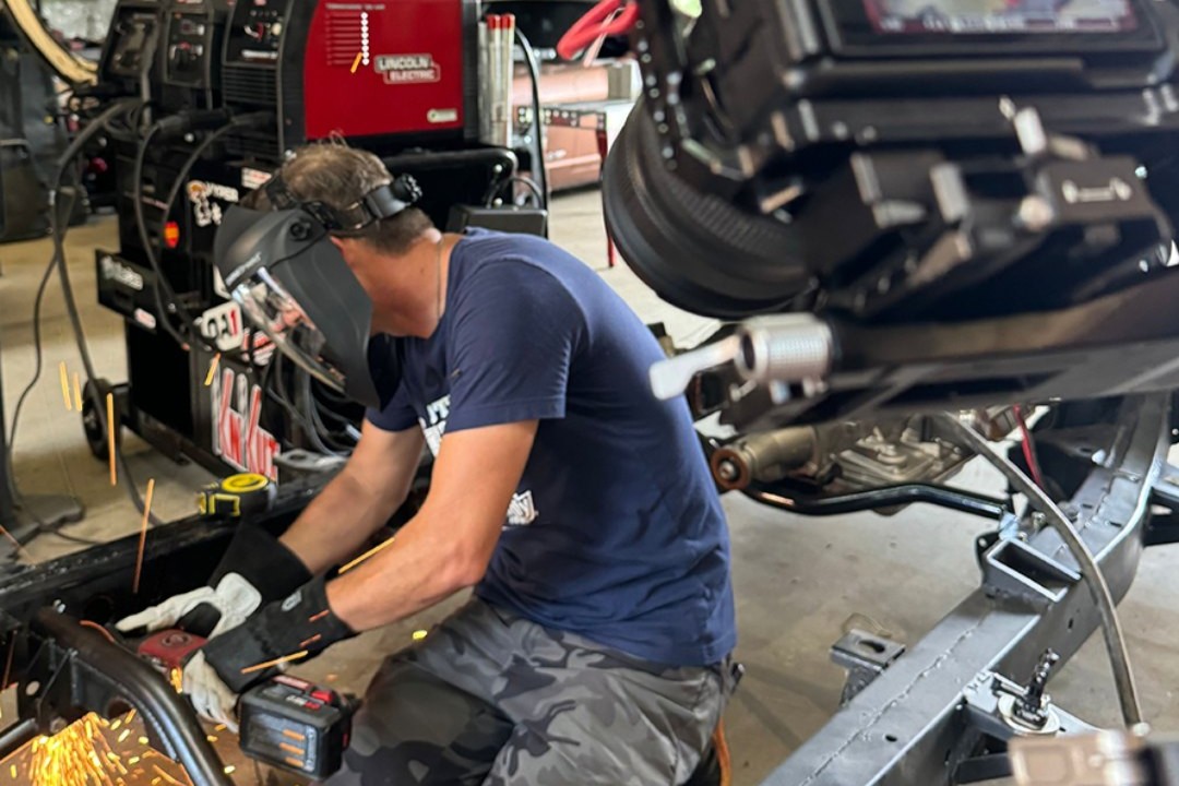 Flying Sparks Garage, filming a build in their shop